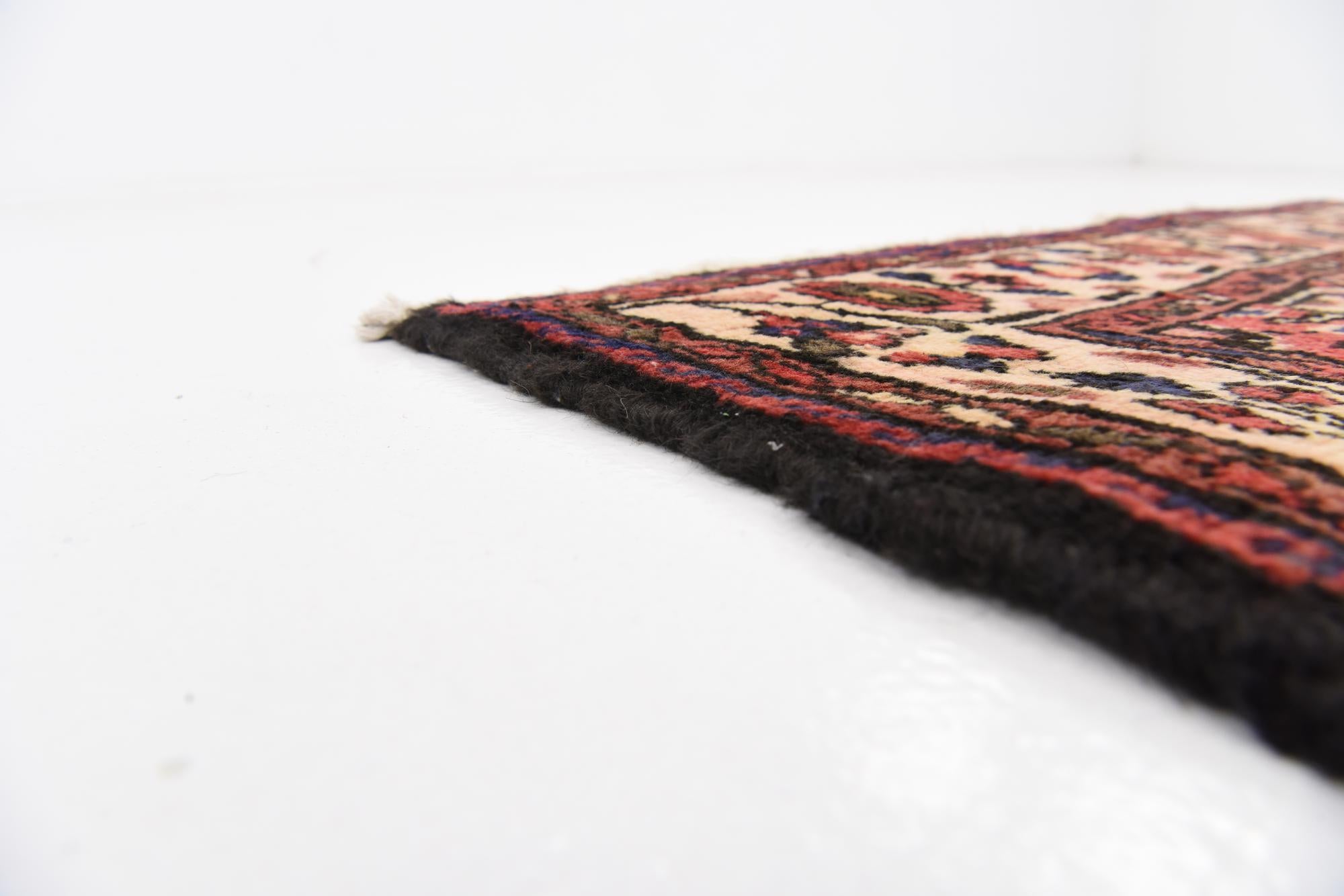 3' 10 x 10' 2 Hand Knotted Hossainabad Persian Wool Runner Rug
