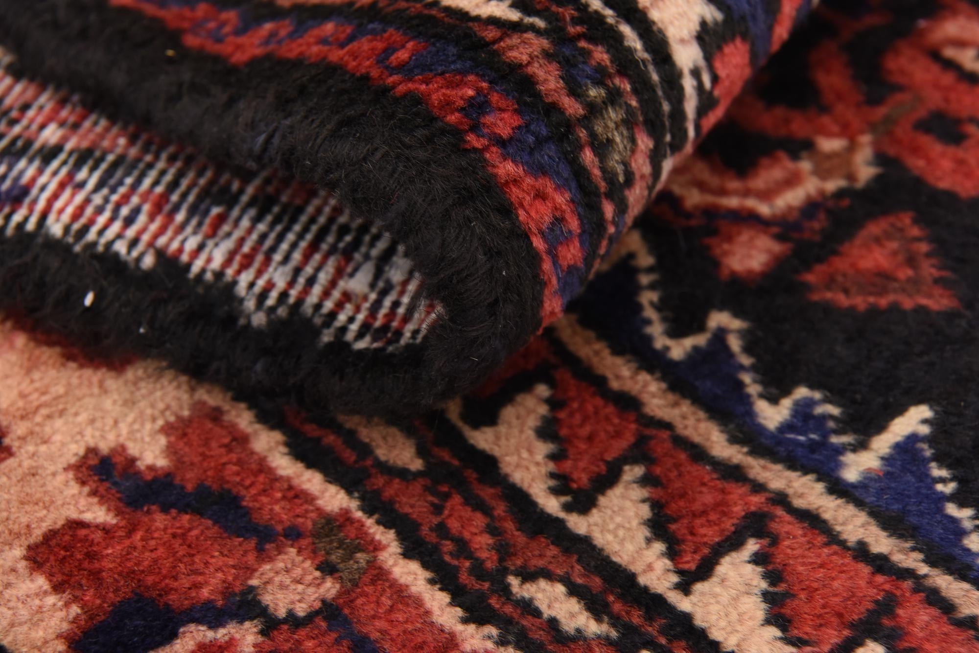 3' 10 x 10' 2 Hand Knotted Hossainabad Persian Wool Runner Rug