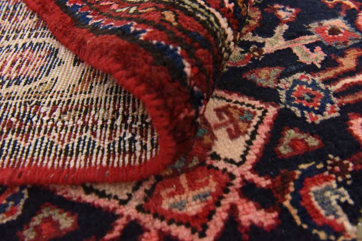 3' 9 x 10' 9 Hand Knotted Hossainabad Persian Wool Runner Rug