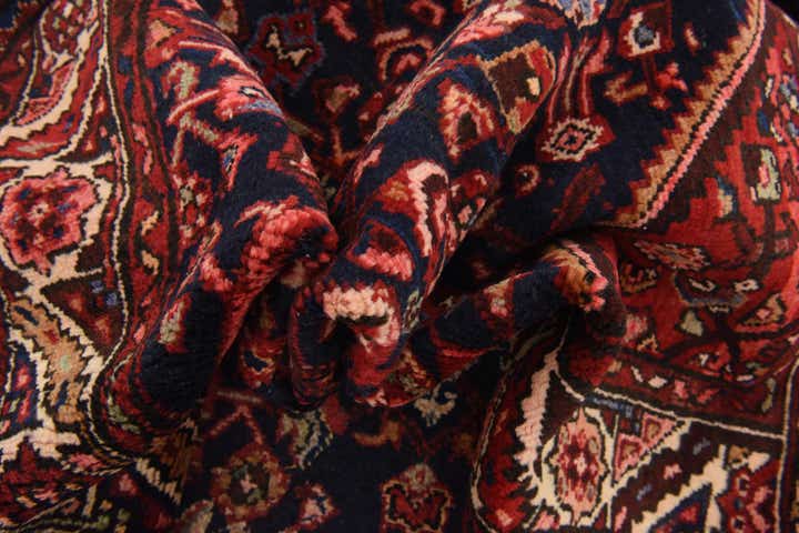 3' 9 x 10' 9 Hand Knotted Hossainabad Persian Wool Runner Rug