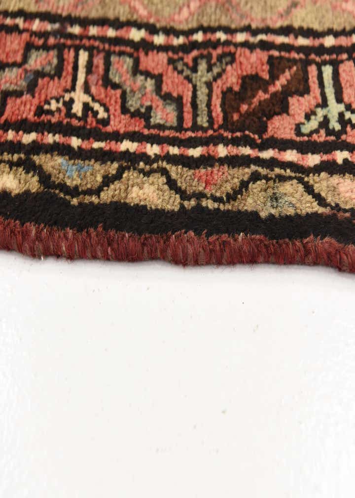 3' 7 x 10' 6 Hand Knotted Hossainabad Persian Wool Runner Rug