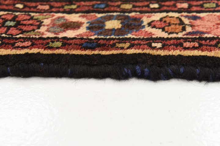 3' 9 x 9' 11 Hand Knotted Hossainabad Persian Wool Runner Rug