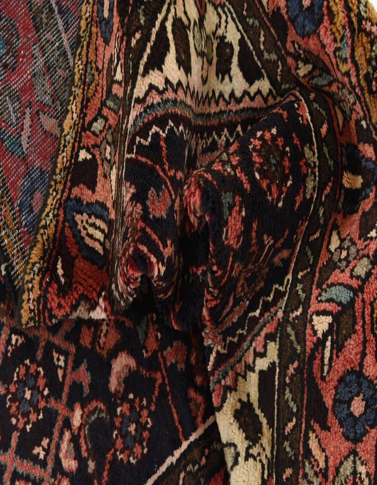 Detail image of 3' 5 x 9' 6  Hand Knotted Hossainabad Persian Wool Runner Rug