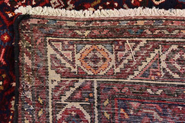 3' 9 x 10' 7 Hand Knotted Hossainabad Persian Wool Runner Rug