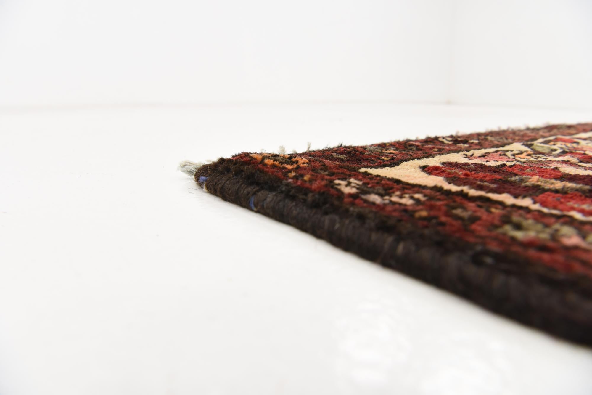 3' 5 x 9' 6 Hand Knotted Hossainabad Persian Wool Runner Rug