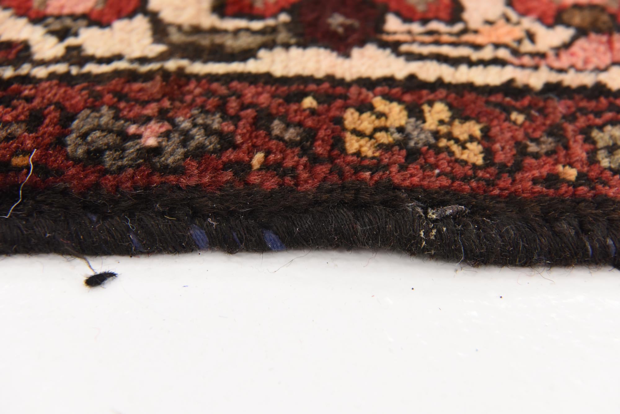 3' 5 x 9' 6 Hand Knotted Hossainabad Persian Wool Runner Rug