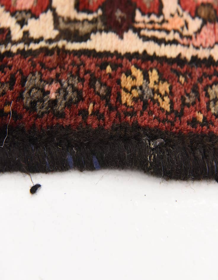 Detail image of 3' 5 x 9' 6  Hand Knotted Hossainabad Persian Wool Runner Rug