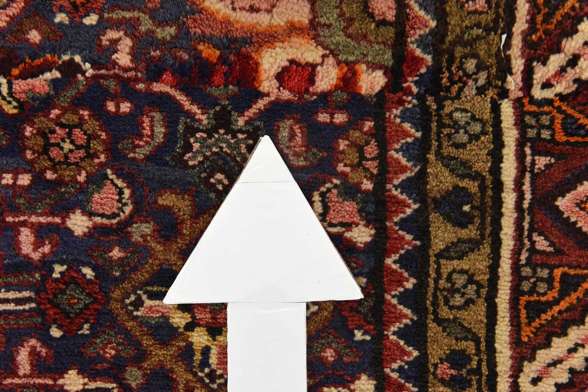 115cm x 320cm anudado a mano Hossainabad Alfombra Persa Lana Pasillera
