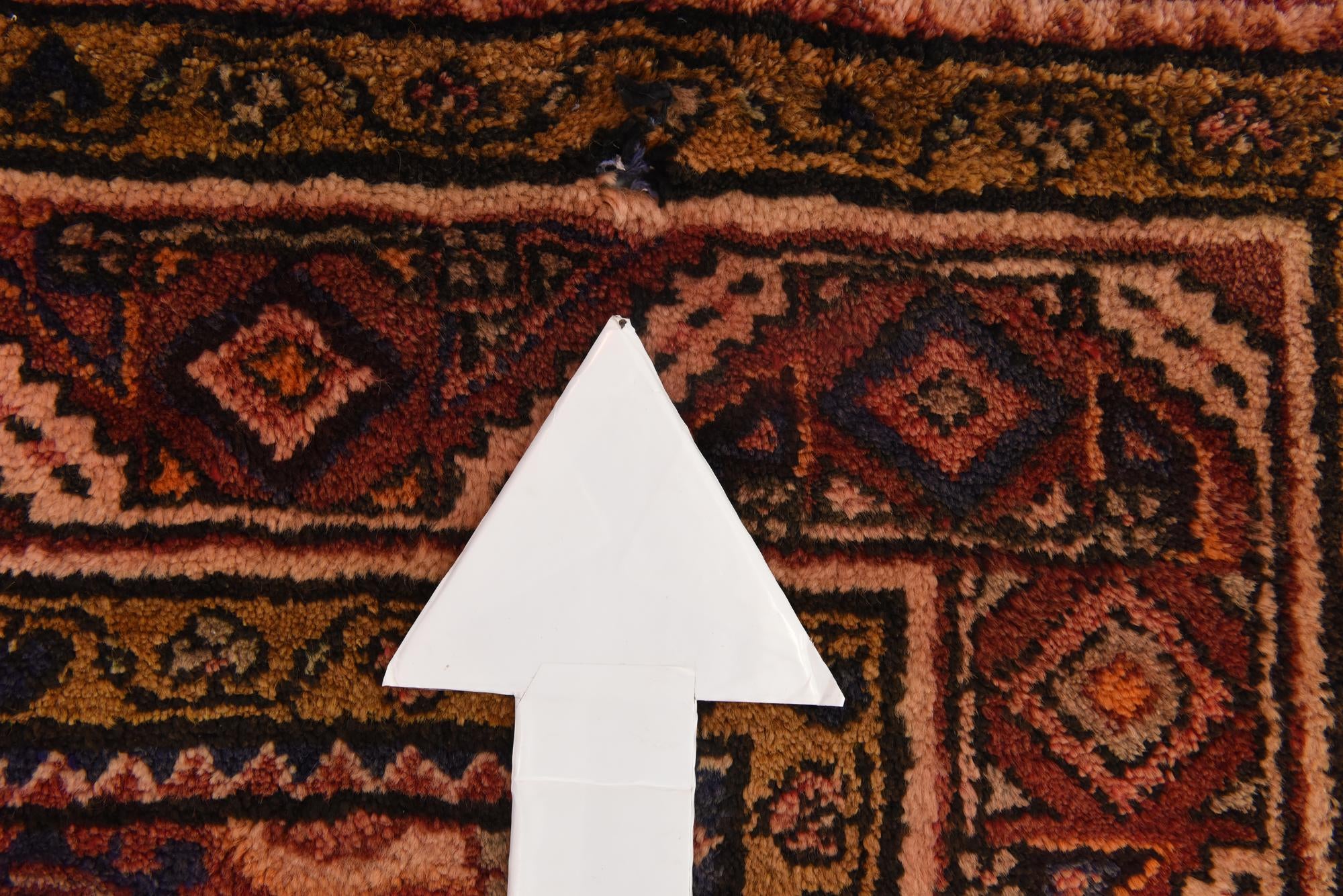 115cm x 320cm anudado a mano Hossainabad Alfombra Persa Lana Pasillera