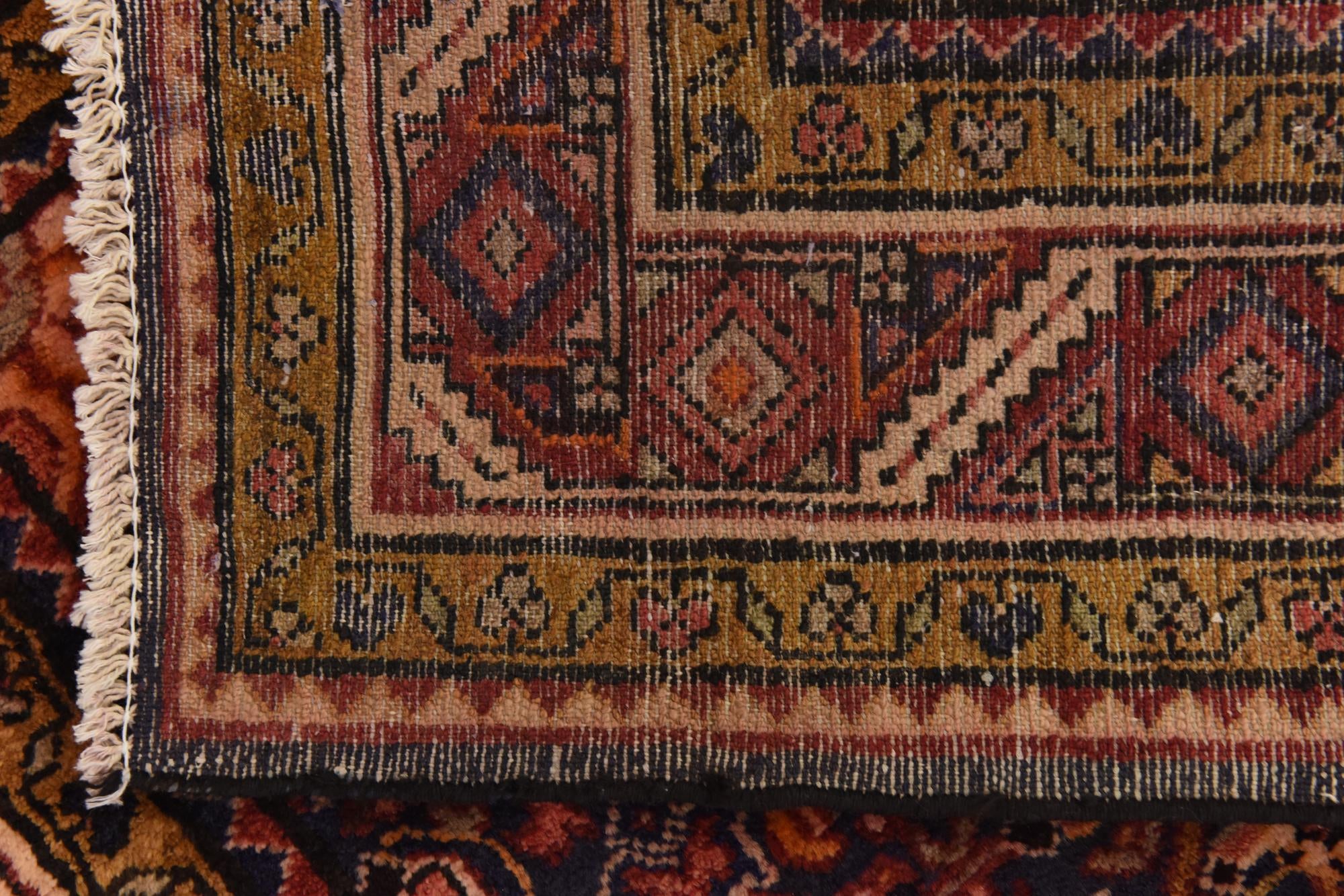 115cm x 320cm anudado a mano Hossainabad Alfombra Persa Lana Pasillera