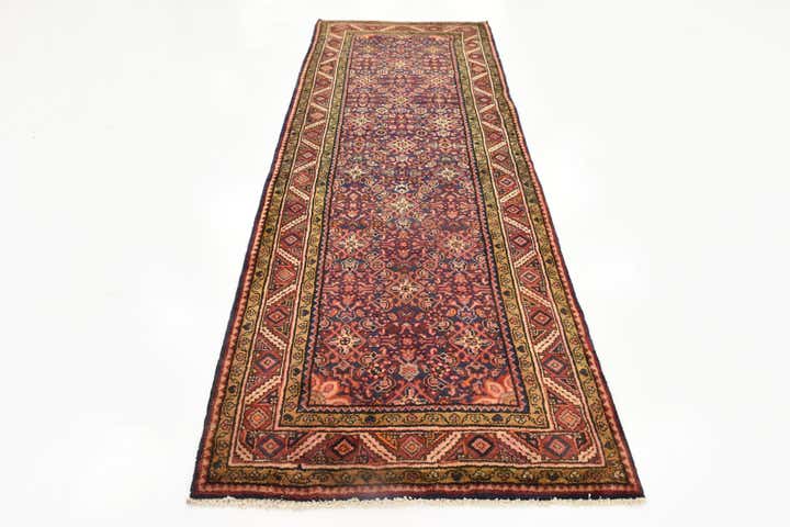 115cm x 320cm anudado a mano Hossainabad Alfombra Persa Lana Pasillera