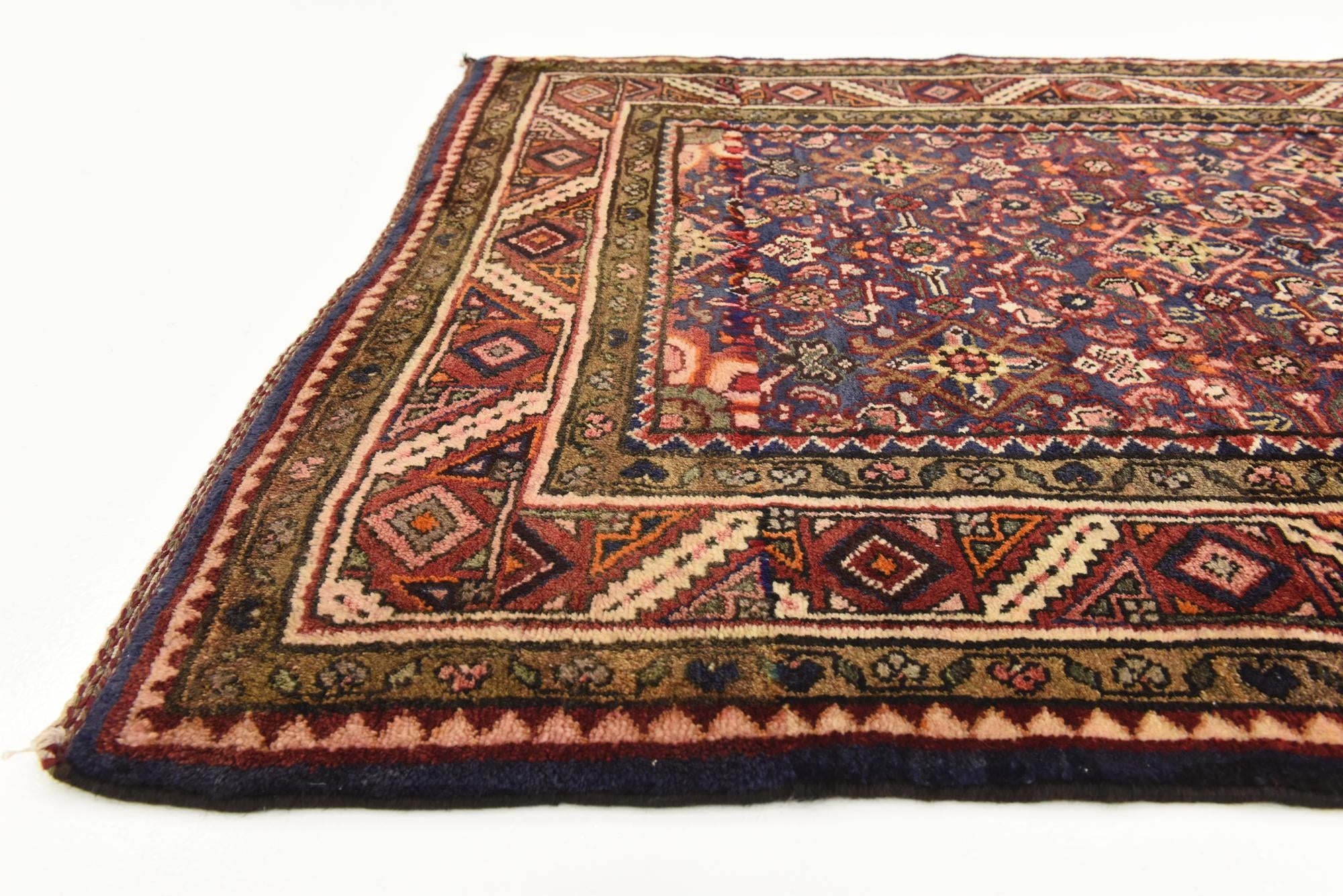 115cm x 320cm anudado a mano Hossainabad Alfombra Persa Lana Pasillera