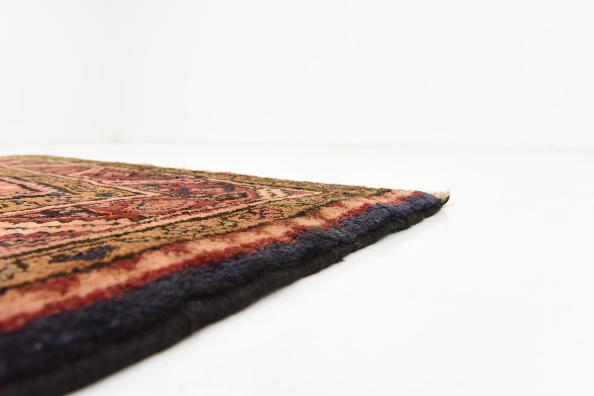 115cm x 320cm anudado a mano Hossainabad Alfombra Persa Lana Pasillera