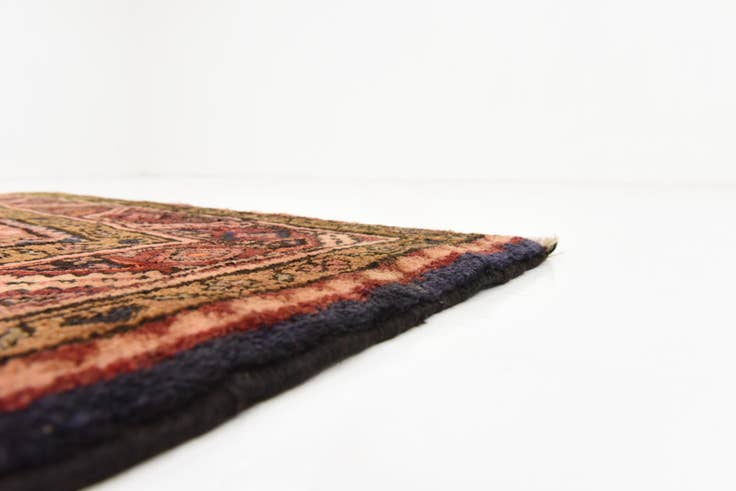 Detail image of 115cm x 320cm anudado a mano Hossainabad Alfombra Persa Lana Pasillera