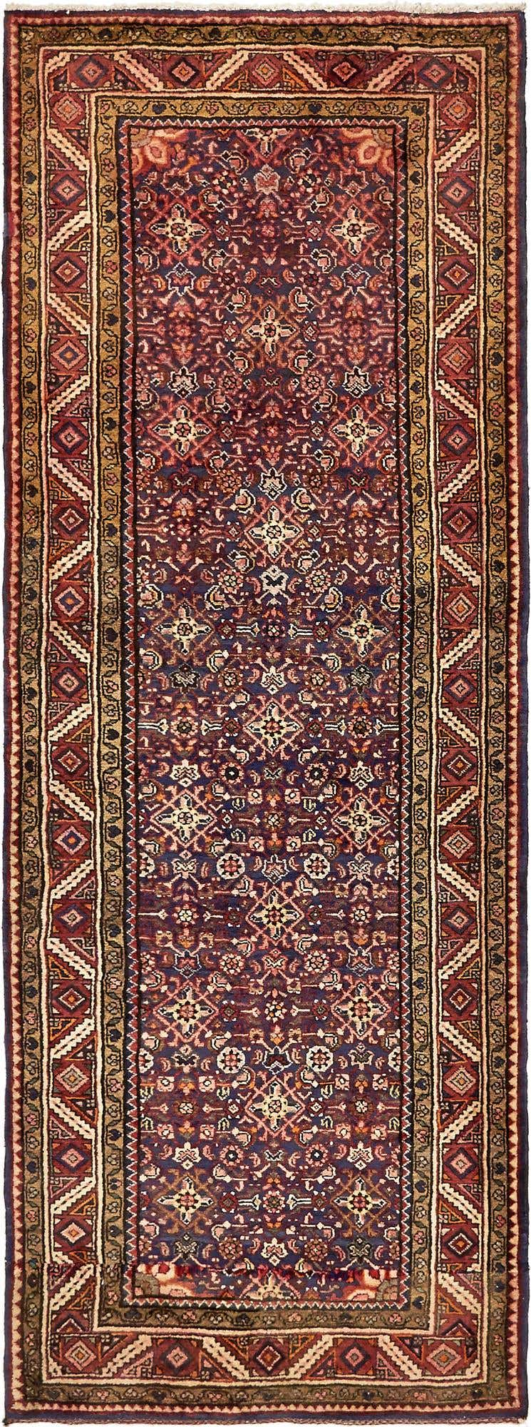 115cm x 320cm anudado a mano Hossainabad Alfombra Persa Lana Pasillera