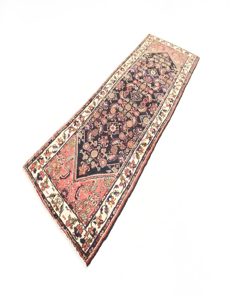 Detail image of 3' 8 x 10'  Hand Knotted Hossainabad Persian Wool Runner Rug