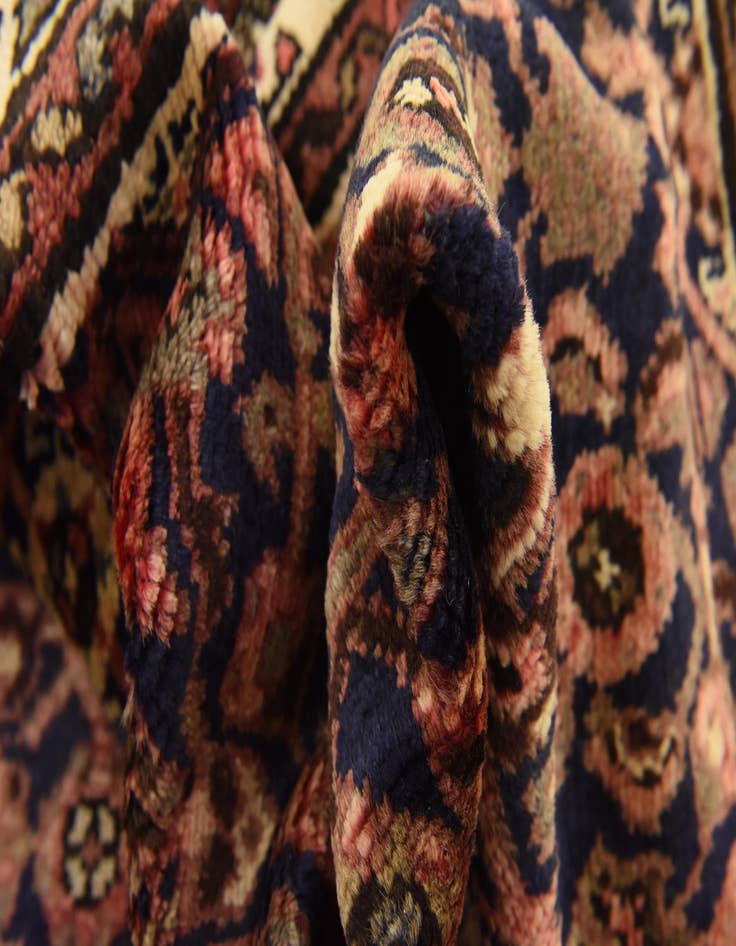 Detail image of 3' 8 x 11' 1 Hand Knotted Hossainabad Persian Wool Runner Rug