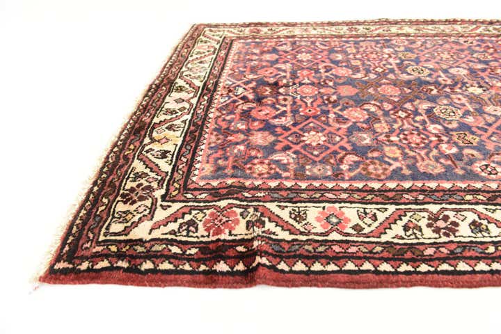 3' 8 x 9' 10 Hand Knotted Hossainabad Persian Wool Runner Rug