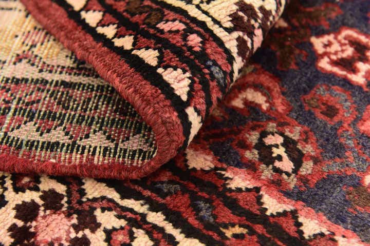 3' 8 x 9' 10 Hand Knotted Hossainabad Persian Wool Runner Rug