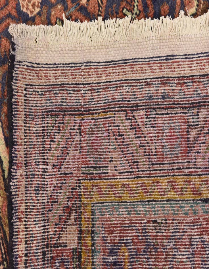 Detail image of 3' 7 x 9' 7  Hand Knotted Hossainabad Persian Wool Runner Rug