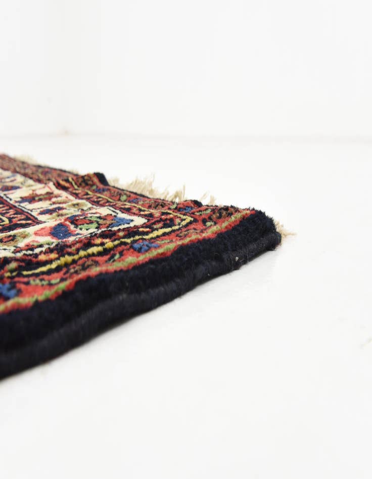 Detail image of 3' 7 x 10' 5  Hand Knotted Hossainabad Persian Wool Runner Rug