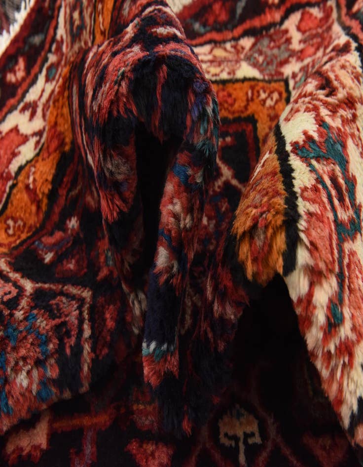 Detail image of 3' 7 x 10' 3  Hand Knotted Hossainabad Persian Wool Runner Rug