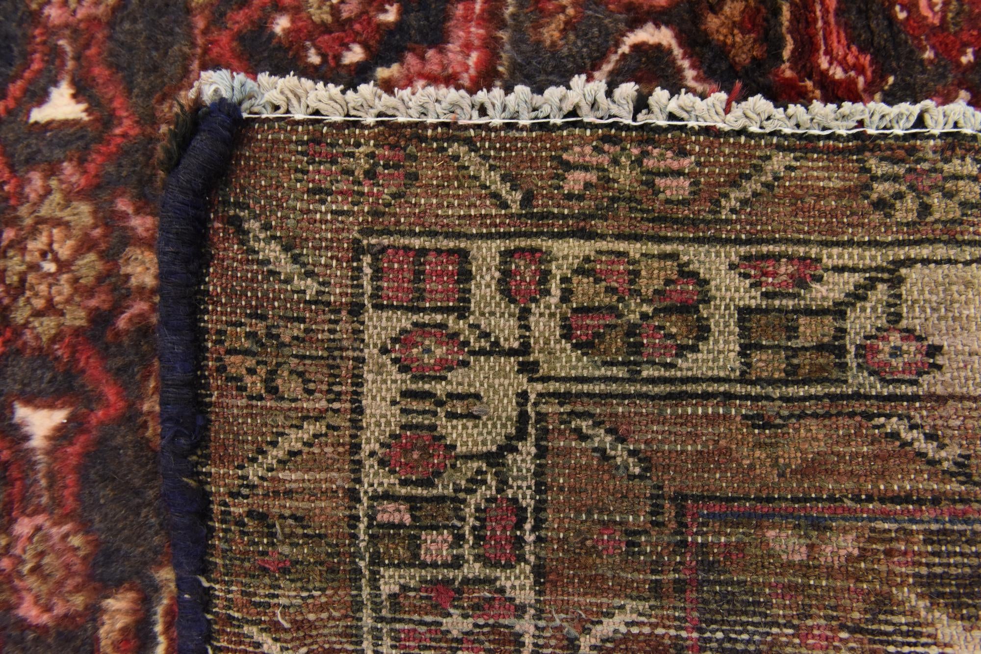 3' 6 x 9' 8 Hand Knotted Hossainabad Persian Wool Runner Rug