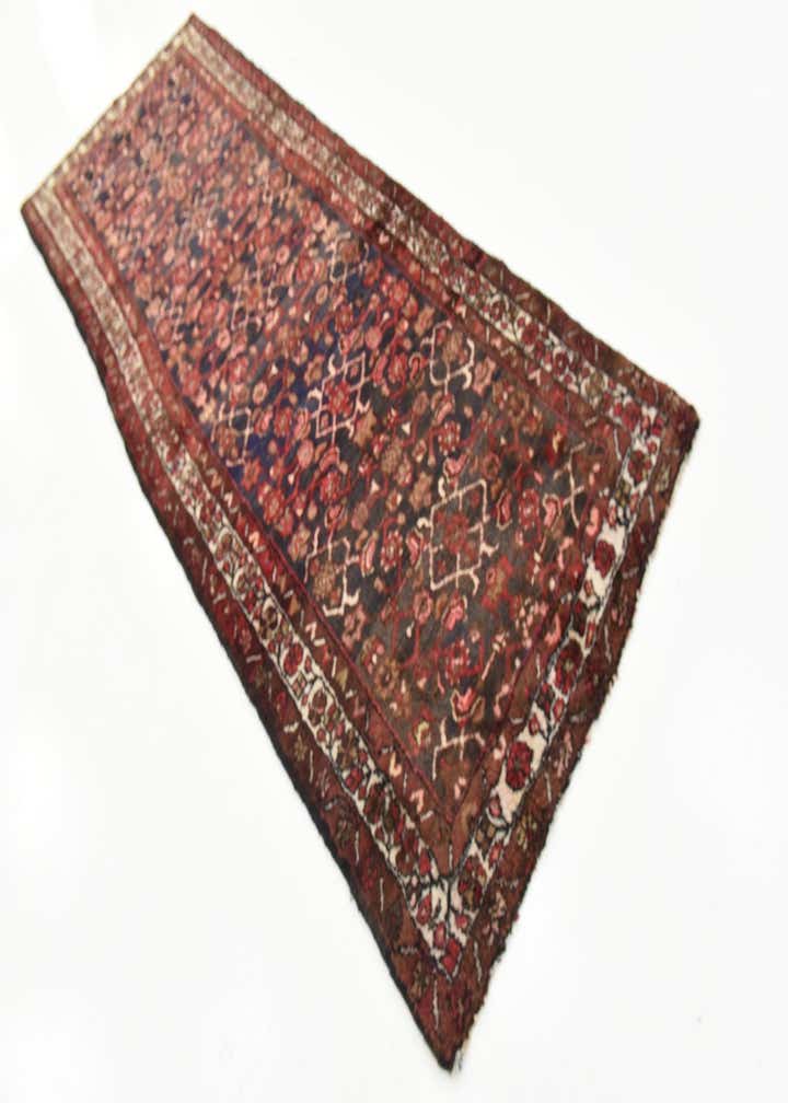 3' 6 x 9' 8 Hand Knotted Hossainabad Persian Wool Runner Rug