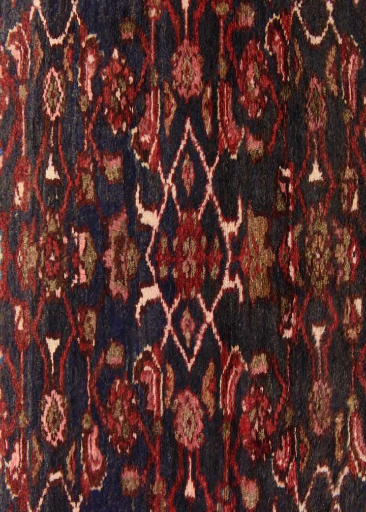 3' 6 x 9' 8 Hand Knotted Hossainabad Persian Wool Runner Rug