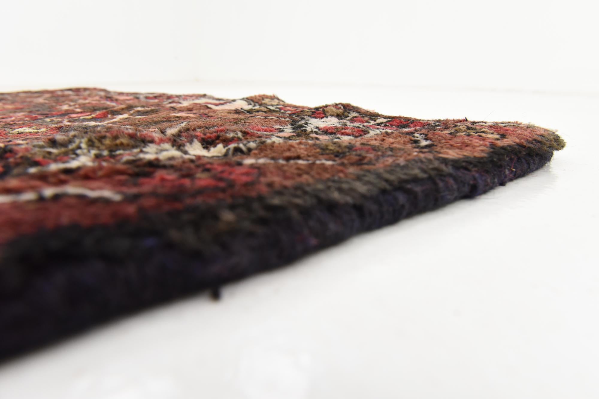 3' 6 x 9' 8 Hand Knotted Hossainabad Persian Wool Runner Rug