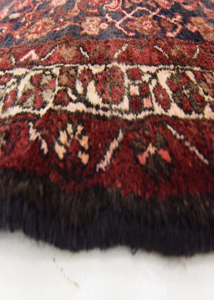 3' 6 x 9' 8 Hand Knotted Hossainabad Persian Wool Runner Rug