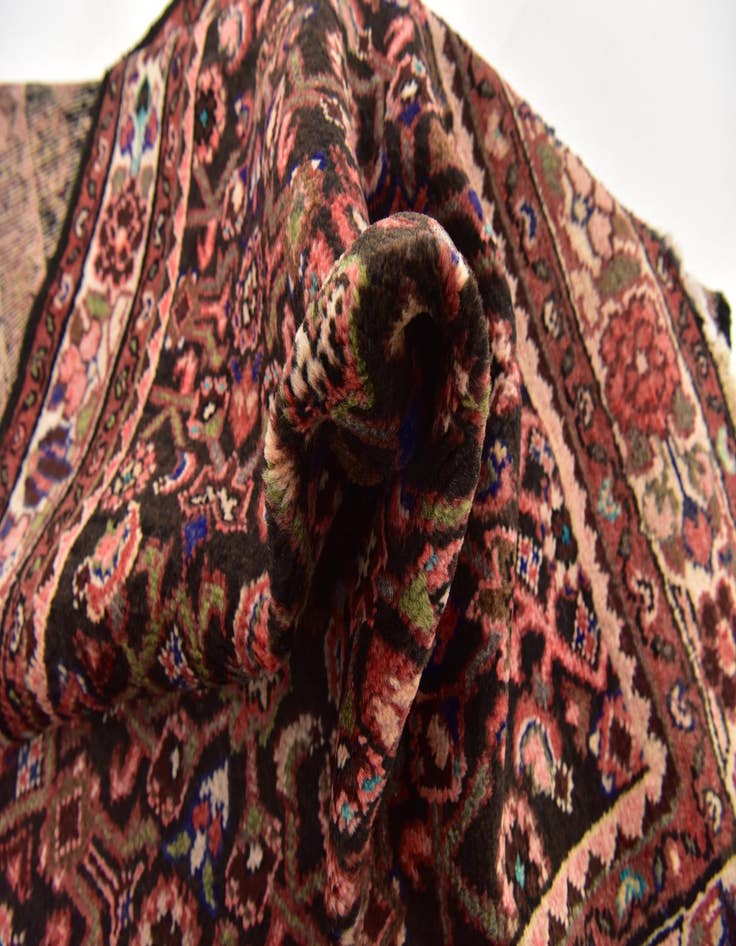 Detail image of 3' 6 x 9' 6 Hand Knotted Hossainabad Persian Wool Runner Rug