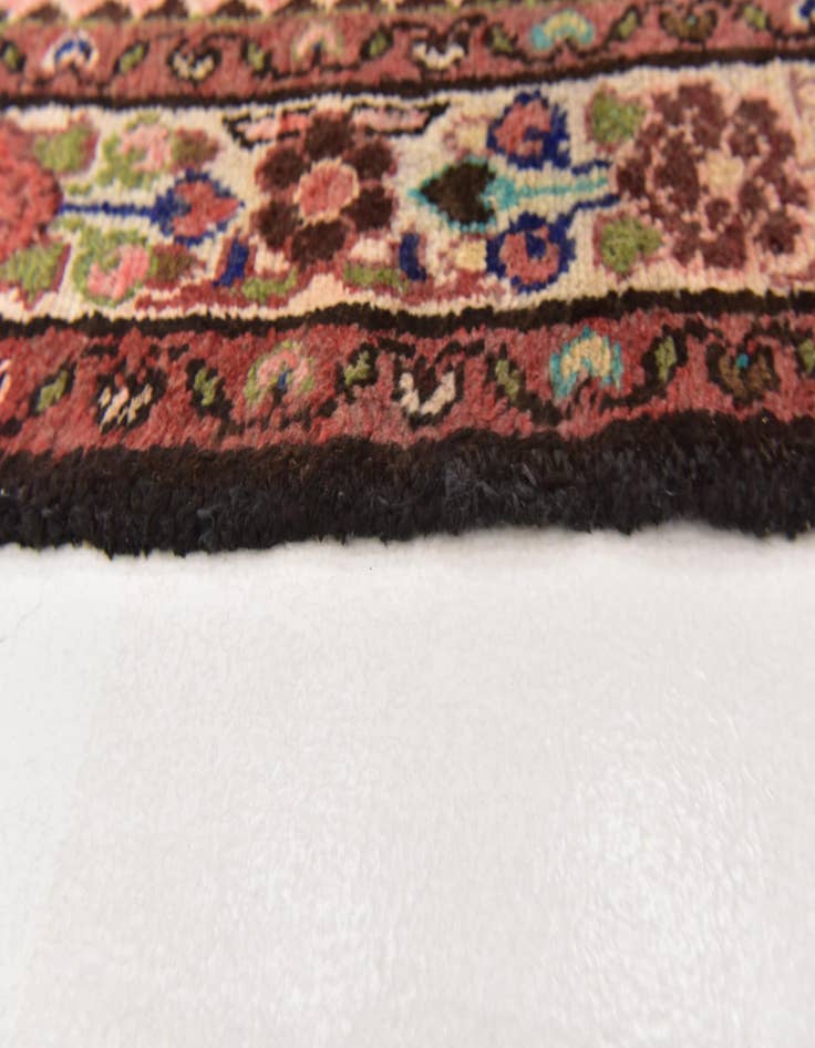 Detail image of 3' 6 x 9' 6 Hand Knotted Hossainabad Persian Wool Runner Rug