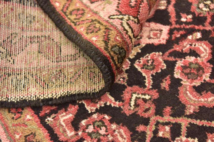 3' 9 x 10' 2 Hand Knotted Hossainabad Persian Wool Runner Rug