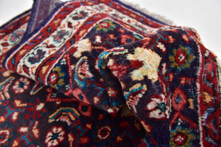 105cm x 310cm anudado a mano Hossainabad Alfombra Persa Lana Pasillera