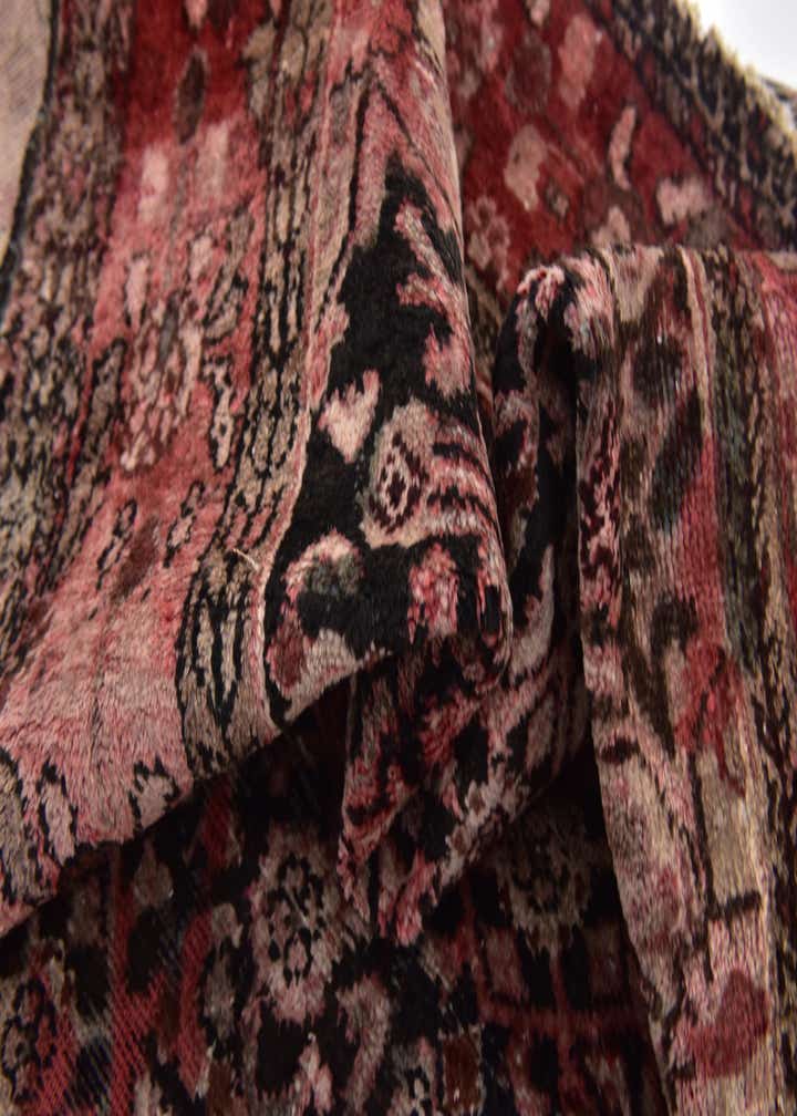 4' 2 x 10' 3 Hand Knotted Hossainabad Persian Wool Runner Rug