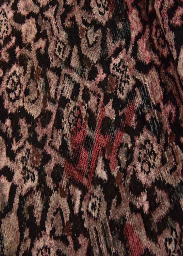 4' 2 x 10' 3 Hand Knotted Hossainabad Persian Wool Runner Rug