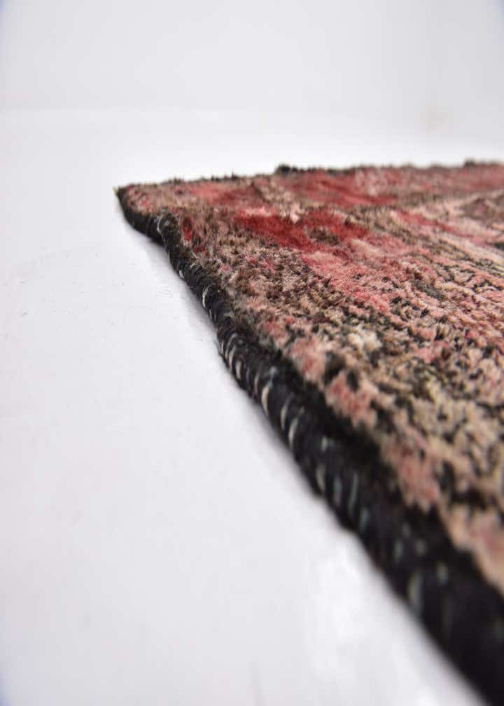 4' 2 x 10' 3 Hand Knotted Hossainabad Persian Wool Runner Rug