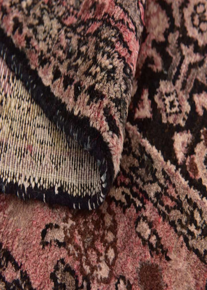 4' 2 x 10' 3 Hand Knotted Hossainabad Persian Wool Runner Rug