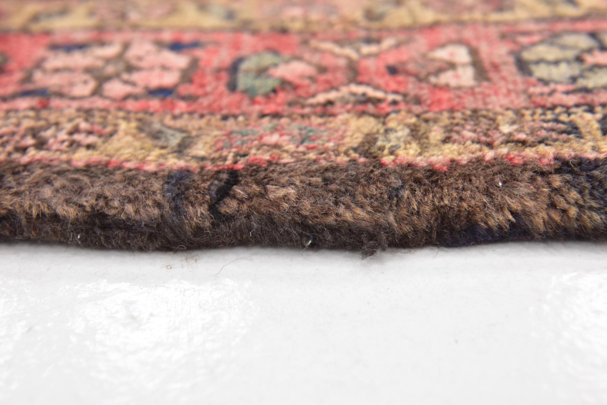 3' 9 x 10' Hand Knotted Hossainabad Persian Wool Runner Rug