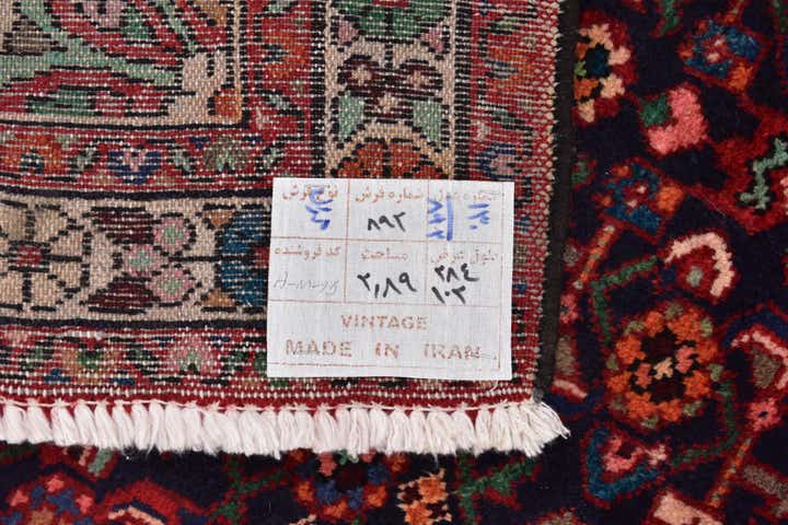 3' 5 x 9' 5 Hand Knotted Hossainabad Persian Wool Runner Rug