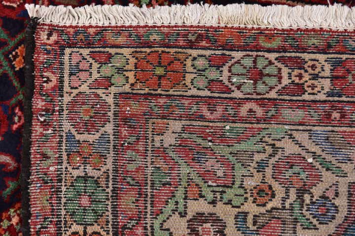 3' 5 x 9' 5 Hand Knotted Hossainabad Persian Wool Runner Rug