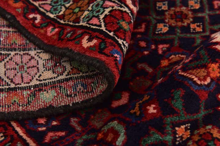 3' 5 x 9' 5 Hand Knotted Hossainabad Persian Wool Runner Rug