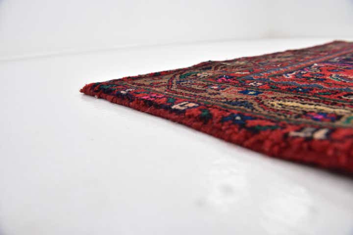 3' 10 x 9' 6 Hand Knotted Hossainabad Persian Wool Runner Rug