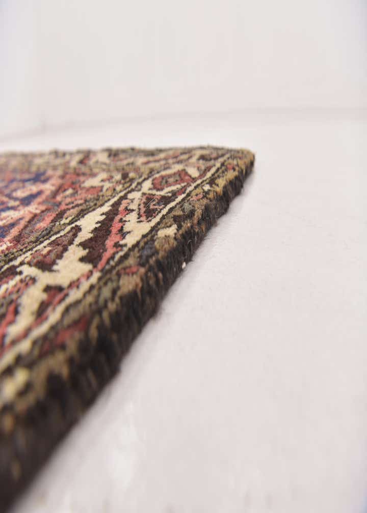 3' 4 x 12' 7 Hand Knotted Hossainabad Persian Wool Runner Rug