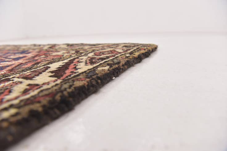 Detail image of 3' 4 x 12' 7 Hand Knotted Hossainabad Persian Wool Runner Rug