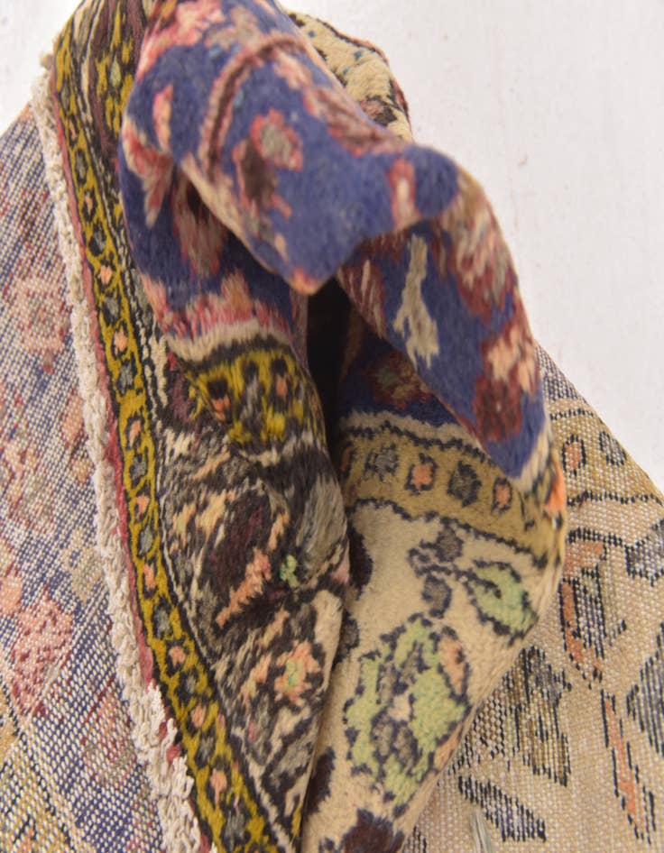 Detail image of 3' 4 x 8' 2 Hand Knotted Hossainabad Persian Wool Runner Rug