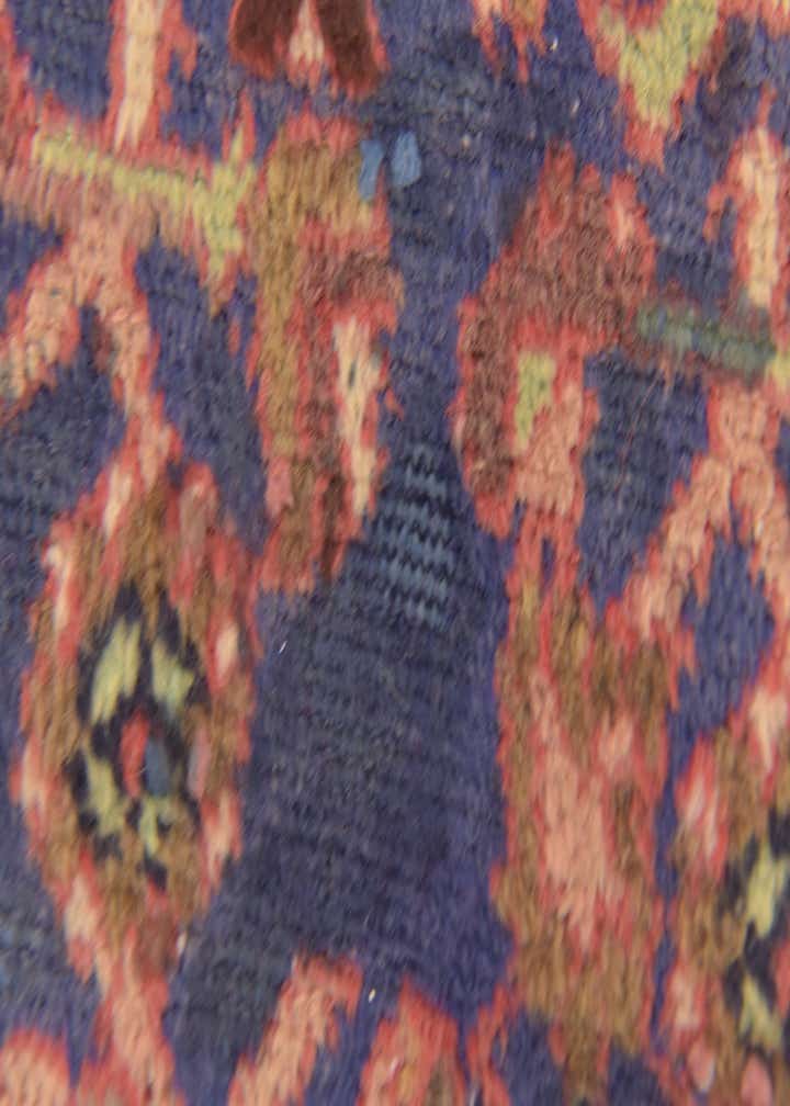 3' 4 x 8' 2 Hand Knotted Hossainabad Persian Wool Runner Rug