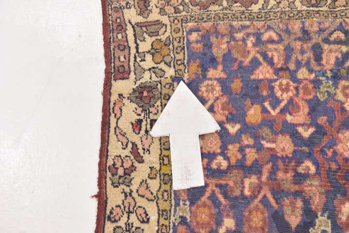 3' 4 x 8' 2 Hand Knotted Hossainabad Persian Wool Runner Rug