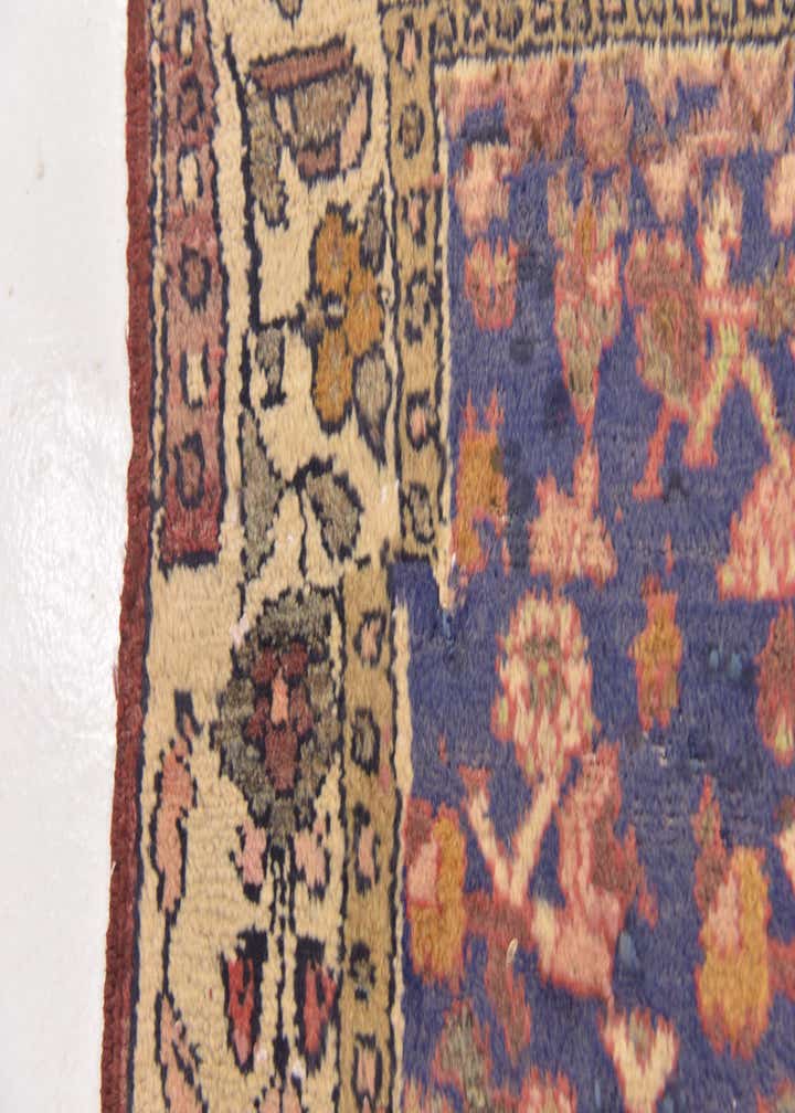 3' 4 x 8' 2 Hand Knotted Hossainabad Persian Wool Runner Rug